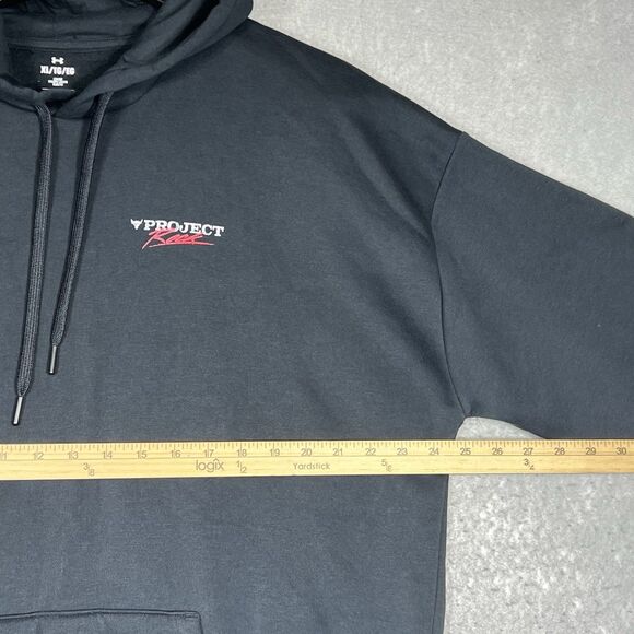 Under Armour UA x Project Rock Icon Fleece Sweatshirt Hoodie SZ: XL 1389916 001 - Picture 7 of 13